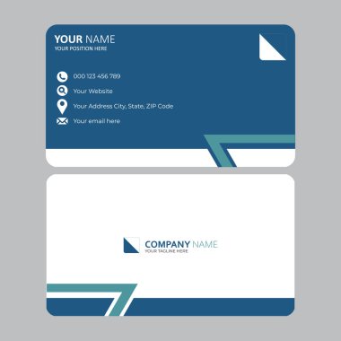 Temiz stil modern kartvizit şablonu