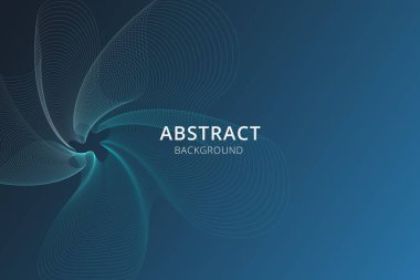 Soyut dalga çizgileri arkaplan grafik ince vektör