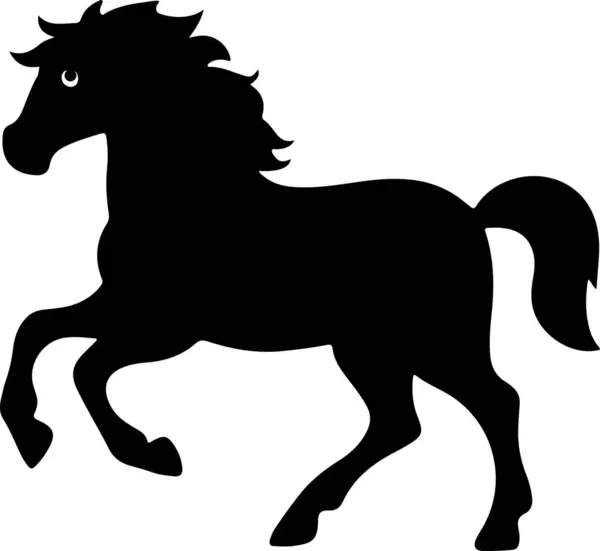 durmakta olan Arap atı silueti at siyah simge vektör çıkartması sembolü