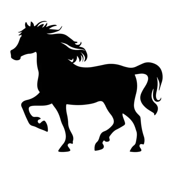 durmakta olan Arap atı silueti at siyah simge vektör çıkartması sembolü