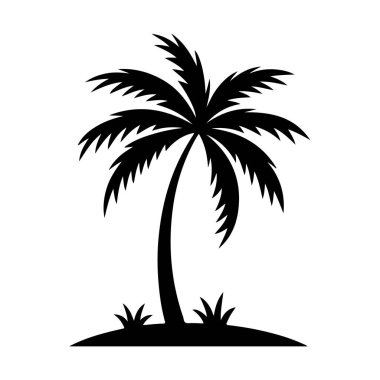Küçük Ada Resimlerinde Palmiye Ağacı Silueti