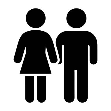 Anne ve Çocuk Silueti ile Geleneksel Aile Simgesi