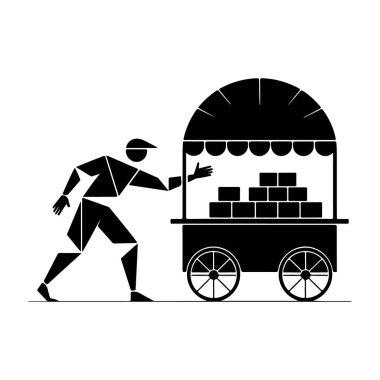 Şeffaf arkaplanda izole edilmiş minimalist siyah beyaz resim silueti