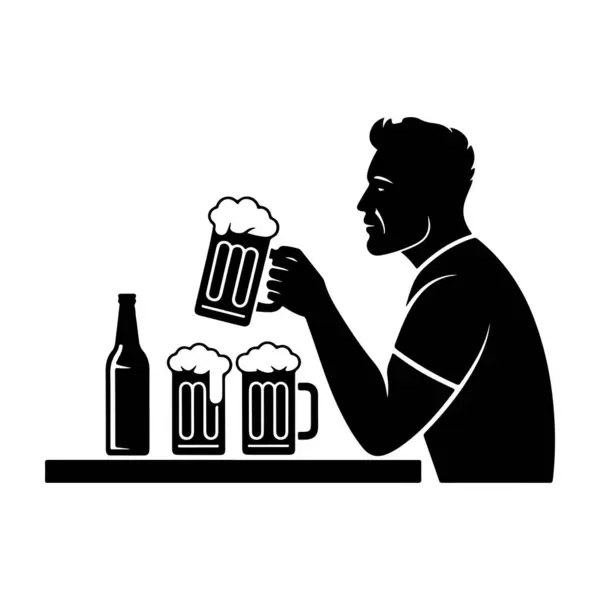 Ayı fincanı ve şişe silueti saydam arkaplanda izole edildi