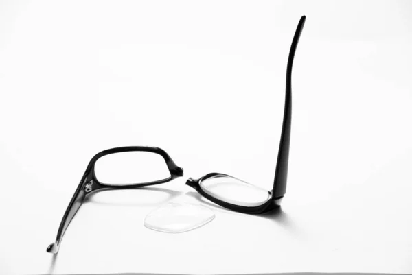 Black Eyeglasses Isolated White Background — Stock Photo, Image