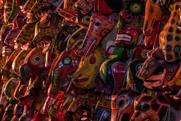 Máscaras Lembranças Civilização Maia — Fotografia de Stock