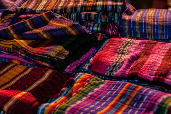 Roupas Feitas Mão Por Mayas Roupas Tradicionais — Fotografia de Stock