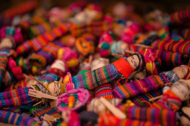 Quitapenas - renkli Guatemala Endişeli Bebekler sepette