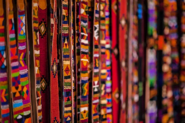 Cinturones Hechos Mano Por Mayas Ciudad Guatemala —  Fotos de Stock