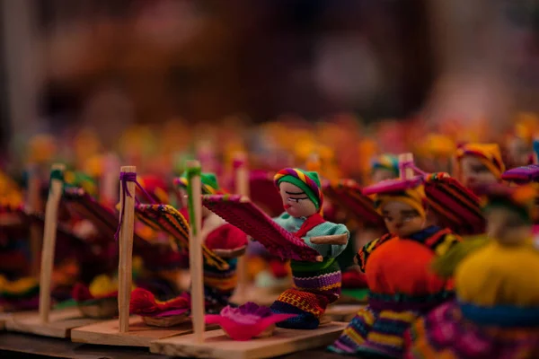 Handmade Guatemala Dolls Close View — Stock Photo, Image