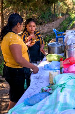 Pupusas Salvadorlu Mısır Kekleri Sokak Kafesi