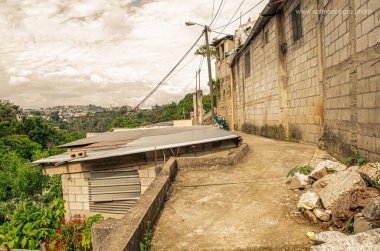 Guatemala şehri manzarası, seyahat