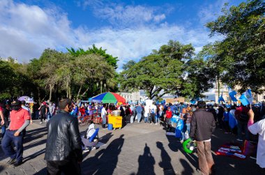  Guatemala 'daki aktivistler 21 Kasım 2020' de protesto çağrısı yaptı.