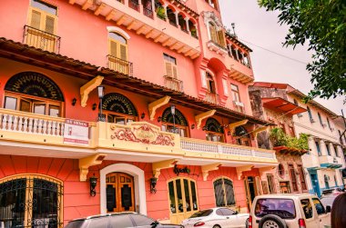 Orta Amerika, Panama - 19 Mayıs 2012: Panama 'da şehir manzarası.