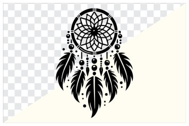 Boho dekor, dijital sanat, baskılar ve dövme tasarımları için mükemmel çarpıcı bir siyah rüya yakalayıcı silueti keşfedin. Yaratıcı ve ruhani projeler için yüksek kaliteli siyah rüya yakalayıcı.