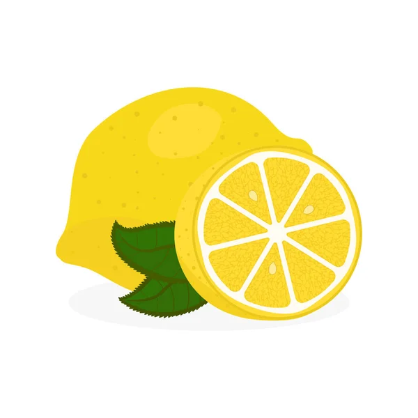 Zitronen Setzen Icon Vektor Illustration Design Isoliertes Konzept — Stockvektor