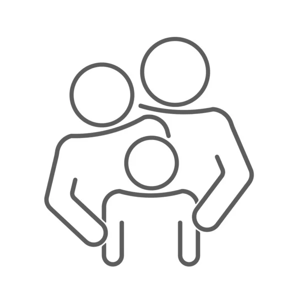 Οικογενειακό Είδωλο Γονείς Και Παιδιά Σύνολο Διανυσματική Απεικόνιση Σχεδιασμό Απομονωμένη — Διανυσματικό Αρχείο