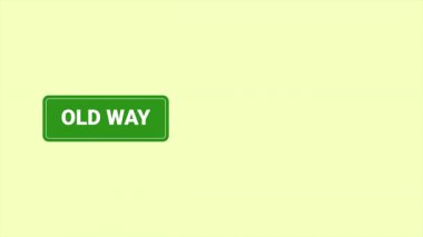 Eski yöntemle ya da yeni yöntemle. Sağ ve sol arka planda işaretli eski ya da yeni yol canlandırması