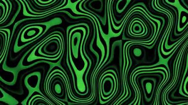 Yeşil monokrom soyut arkaplan sıvılaştırma desenli. Kusursuz hareket arkaplanı