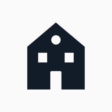 Beyaz arkaplanda ev vektör simgesi izole edildi. ev logosu işareti sembolü