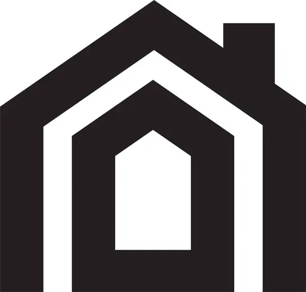 ev vektör simgesi. biçim düz simge sembolü, siyah renk, yuvarlak açılar.