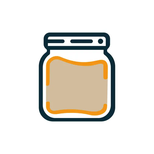 reçel doldurulmuş vektör simgesi tasarımı