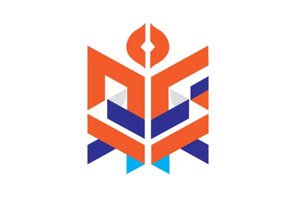 soyut harf g logo tasarım şablonu vektörü