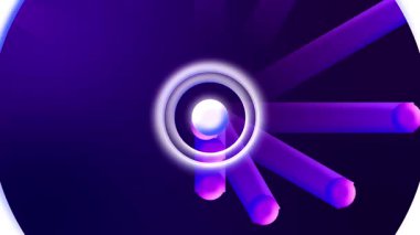 soyut neon parlayan geometrik arkaplan koyu ve daireler için.. neon daireli soyut arkaplan, vektör görünümü.