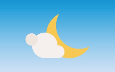 Ayın vektör simgesi