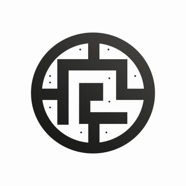 Çemberdeki uygulamanız için vektör logo şablonu