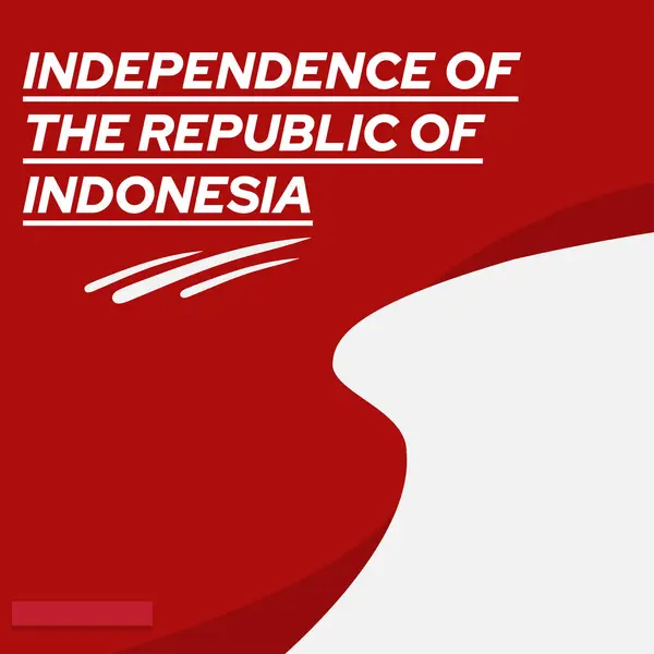 Endonezya Bağımsızlık Günü Vektör Şablontasarım İllüstrasyon