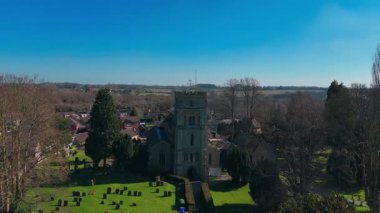 İngiltere 'nin Midlands kentindeki Eski İngiliz Kilisesi' nin yan görüntüsü