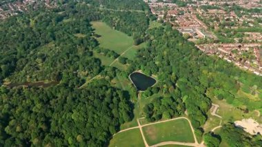 Southampton Ortak Doğa Rezervi Yüksek Açı İnsansız Hava Aracı Uçağı Görünümü