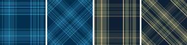 Elbise, flanel etek, masa örtüsü ve diğer modern ve moda baskıları için vektör kontrol deseni veya ekoseli desen.