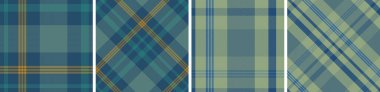 Elbise, flanel etek, masa örtüsü ve diğer modern ve moda baskıları için vektör kontrol deseni veya ekoseli desen.