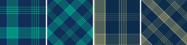 Elbise, flanel etek, masa örtüsü ve diğer modern ve moda baskıları için vektör denetimi deseni veya ekose desen.