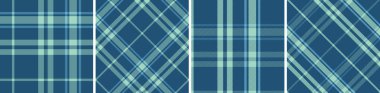 Elbise, flanel etek, masa örtüsü ve diğer modern ve moda baskıları için vektör kontrol desenini veya ekose desenini ayarla.