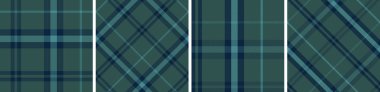 Elbise, flanel etek, masa örtüsü ve diğer modern ve moda baskıları için vektör kontrol desenini veya ekose desenini ayarla.