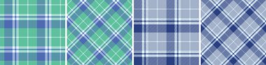 Gingam, flanel etek, masa örtüsü ve diğer modern ve moda baskıları için kusursuz desenli tartan ekoseyi kontrol et..