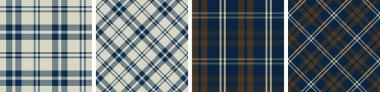 Gingam, flanel etek, masa örtüsü ve diğer modern ve moda baskıları için kusursuz desenli tartan ekoseyi kontrol et..