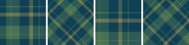 Kusursuz ekose desen seti. Flanel etek için tartan, masa örtüsü diğer modern ve moda baskıları için.