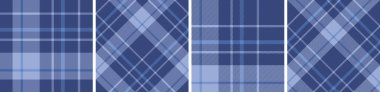 Kusursuz ekose desen seti. Flanel etek için tartan, masa örtüsü diğer modern ve moda baskıları için.