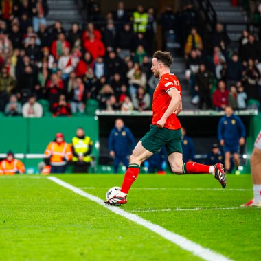 Lizbon, Portekiz. 23 Mart 2025. UEFA Uluslar Ligi: Portekiz - Danimarka. Diogo Jota Vuruldu