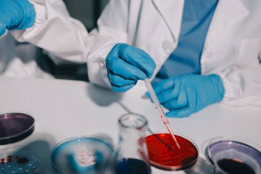 Klinik laboratuvarında çalışan araştırmacılar.