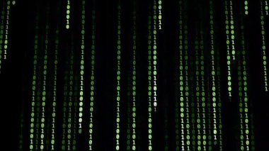 İkili bilgisayar kodunun soyut arkaplanı. teknoloji ve veri kavramı.