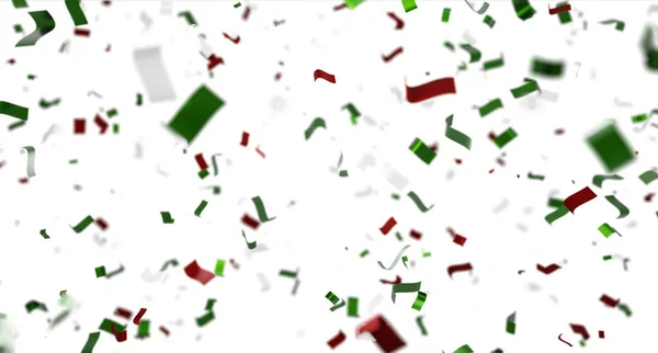 Rubans Verts Rouges Blancs Pour Fête Nationale Symboles État Italien — Photo