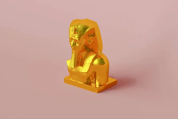 Amenhotep Iii Representación Una Estatua Egipto Antiguo Dominio Público Oro — Foto de Stock