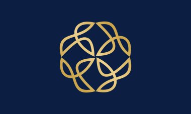 Soyut süs logosu şablonu