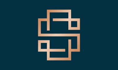 S çizgi logo şablonu