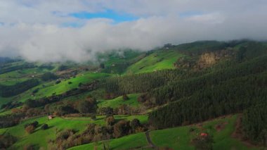 Verdant Vistas: Bulut Kaplamalı Dağ Manzarası